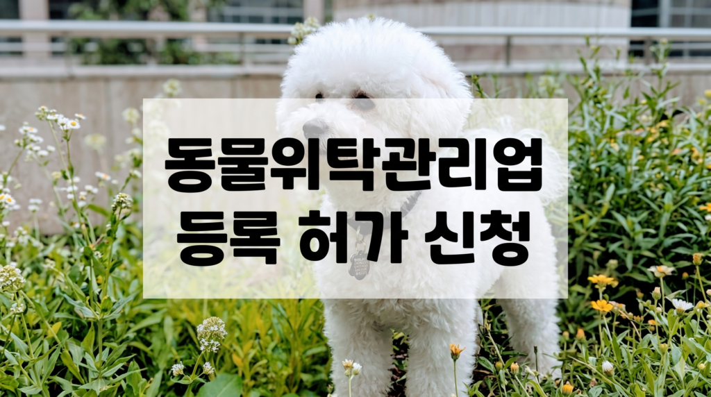 강아지 유치원 등록 요건 안내 이미지